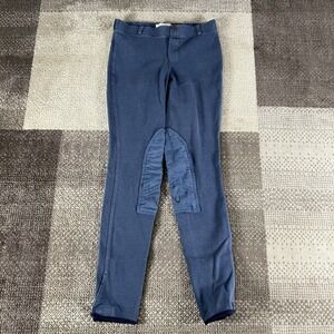 Tuff‎ Rider Breeches Womens 26 Equestrian Riding Pants Blue Pull On Patch